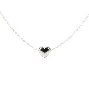 Silver Heart Necklace Sterling Silver